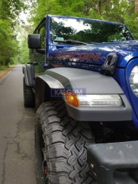 фото thumb №12, Розширювачі гумові 6,5 cm крила підкрилок jeep wrangler jl iv