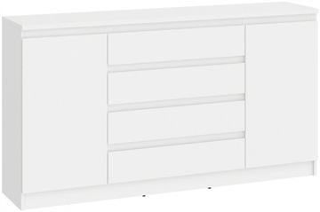 WIOLETTA 2D4S БЕЛЫЙ ШКАФ 155 СМ БОЛЬШОЙ MAFMEBLE