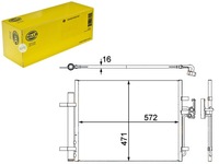 фото thumb №1, Конденсатор радиатор кондиционера [hella]
