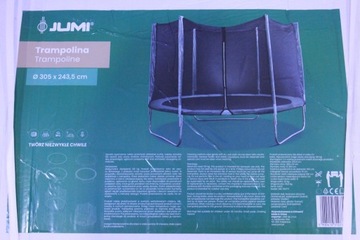Trampolina z siatką Jumi 305 cm FT 10 (304-312 cm)
