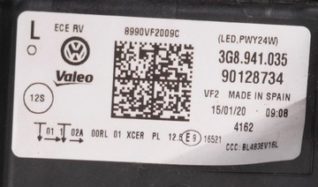 фото thumb №8, Vw arteon 3h 2020 лампа левая идеальное состояние полный led 3g8941035 7p5941591ad