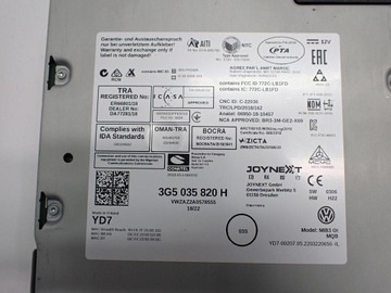 фото thumb №11, Навигация навигация радио дисплей 3g5035820h 5nn919605b vw taigo 23r