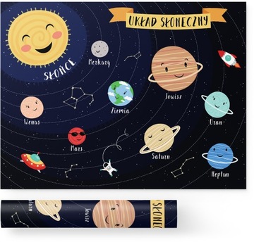 Развивающий плакат для детей 21Х30 А4 КОСМОС