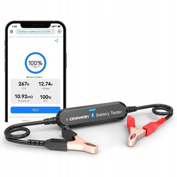 Тестер автомобильного аккумулятора BK100, Bluetooth-совместимый, 6/12 В