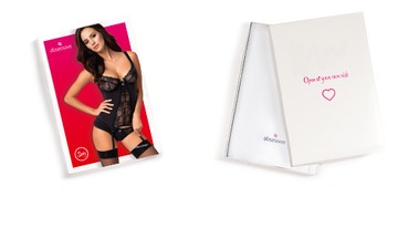 Gorset stringi koronka sex komplet obsessive s/m