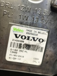 Volvo s60 2013 левая фара led к движение dziennej 31420395 Оригинал, фото thumb