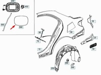 фото thumb №7, Mercedes benz w205 крышка заливной топлива оригинал a2057570106