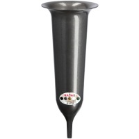Ваза для кладбищенских цветов 35 см ARTIFICIAL FLOWERS PUNCHED GRAPHITE