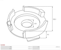 фото thumb №9, As-pl sg0060 внутренний колесо зубчатое, przełk. planetarium wzbudnica
