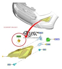фото thumb №5, Кронштейн лампы противотуманной ecosport 2017-