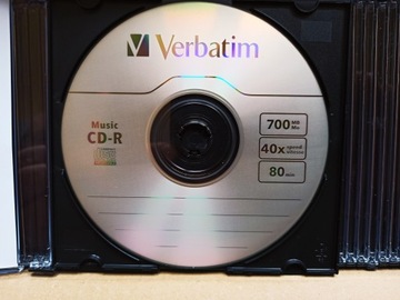 Verbatim Music CD-R Audio 1шт. Стационарные записи. конверт для компакт-диска