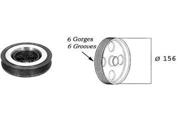 фото thumb №1, Sasic 9001802 колесо ременное, wał коленчатый