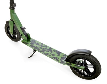 Самокат RAVEN Snug Camo 200мм НАДУВАННЫЕ КОЛЕСА колокольчик, держатель для бутылки с водой