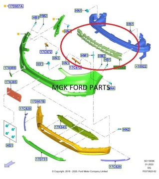 фото thumb №10, Абсорбер бампера перед edge 18 - версия eu _ 2513146 _ kt4b-17e898-je