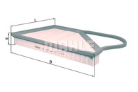 фото thumb №1, Mahle lx 1091 фільтр повітря