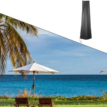 Pokrowiec na parasol zewnętrzny z zamkiem błyskawicznym 210 PU 183x25x35cm