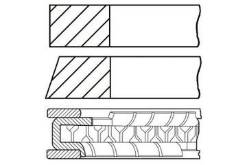 фото thumb №2, 81 std 1.2-3-1.5 набор кольца поршень toyota avensis caldina