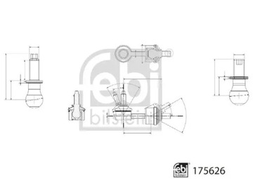 фото thumb №15, Febi bilstein 175626 стержень / кронштейн, stabilizat