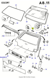 фото thumb №7, Шпилька - ролик двері передні ford fiesta mki/mkii 1976-1989 oem номер 1571179