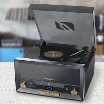 РАДИО CD СТЕРЕО 20ВТ ГРАФИТНЫЙ ПРОИГРЫВАТЕЛЬ + ДОПОЛНИТЕЛЬНЫЙ СТИЛЬ MUSE MT-110GS