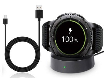 Док-станция для зарядки зарядного устройства для Samsung Galaxy Watch 42мм 46мм черный