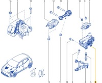фото thumb №13, Кронштейн подушка коробки clio v captur ii 1.0 tce