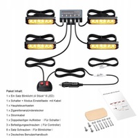 фото thumb №15, 4x лампы предупредительные stroboskopowa лампа led оранжевая pomoc эвакуатор