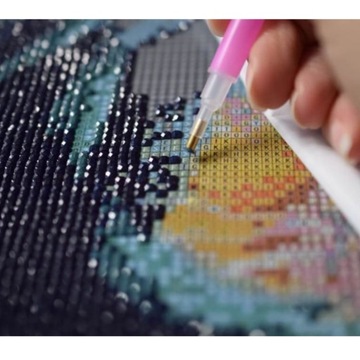 HAFT DIAMENTOWY Kobieta DIAMOND PAINTING Obraz 5D Wyklejanka Diamentowa