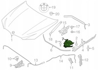 фото thumb №4, Bmw x3 x4 g01 g02 защита верхняя крышка маскировочная накладка фара лампы левая