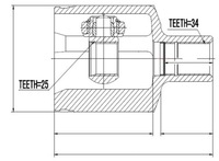 фото thumb №1, Шарнир внутренний mercedes glk 4matic 08- /левый/