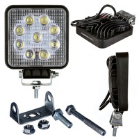 фото thumb №4, 2× лампа рабочая противотуманная фара 27 led 108w набор 4 штуки