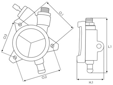 НОВЫЙ ВАКУУМНЫЙ НАСОС ГЕНЕРАТОРА OPEL ASTRA F 1.7 D TD