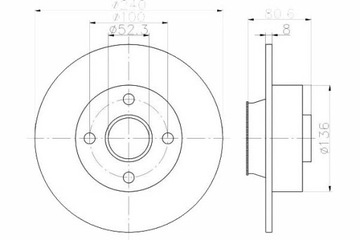 фото thumb №2, Диски гальмівні 2szt renault зад megane ii clio i