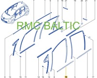 фото thumb №16, Nowa оригінальний номер молдинг ущільнювач лівий перед renault zoe z.e 808337766r