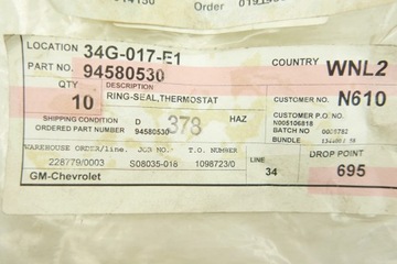 FEBI BILSTEIN USZCZ.TERMOSTATU CORSA A/B,KADETT /GUMA/ 05156