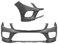 фото thumb №1, Mercedes gle w166 2015-2019 бампер перед amg 1668851638