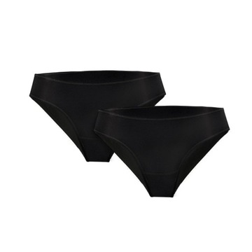 2X ТРУСИКИ ИЗ ХЛОПКА ДЛЯ ДЕВОЧЕК, ЧЕРНЫЕ ТРУСЫ 128/134