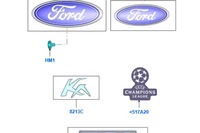 фото thumb №7, Ford ka mk2 эмблема na задняя крышка багажника 1578131 новый оригинальный 9s51