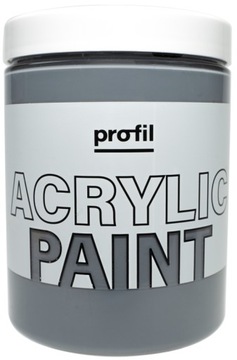 Duża farba akrylowa do malowania obrazów płótna papieru gipsu SZARA 300ml