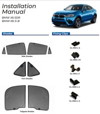 фото thumb №16, Шторки сонцезахисний bmw x6 f16 15- захисні накладки ролети сонцезахисний
