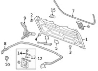 фото thumb №6, Corvette c7 cabrio петля дах кришки лівий задня задній