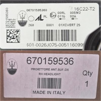 Правий фара перед maserati levante рестайлінг  trofeo full led 670159536 європа Київ, фото thumb