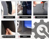 фото thumb №9, Крылья автомобильные брызговики автомобильные брызговики универсальные красные