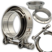 фото thumb №15, V-band 2,5 cala хомут фланцы 2,5" 63mm соединитель выхлоп vband соединитель rur