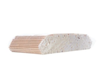 Słomki papierowe jednorazowe grube 8 mm 500 szt.