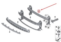 фото thumb №3, Mini cooper r56 передняя часть бампер усилитель carrier 51117147914