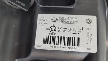 фото thumb №15, Лампа права звичайна vw golf plus 5m1 2009-2012