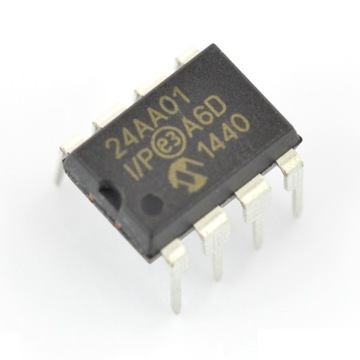 Память EEPROM 1 КБ I2C - 24AA01-I/P