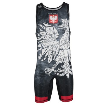 Trykot zapaśniczy POLSKA CAMO CZERWONY XL EXTREME HOBBY