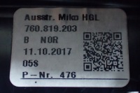 Vw touareg 3 решётка обдув задняя 760819203 с Разборки, фото thumb